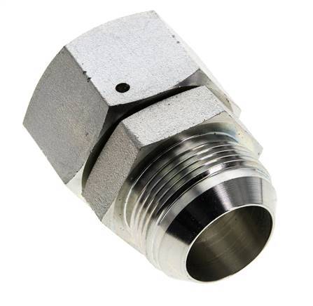 JIC Nippel UN 1-5/8''-12 Stecker x Buchse Stahl 140bar (1967.0psi)