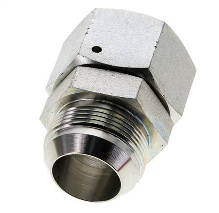 JIC Nippel UN 1-5/8''-12 Stecker x Buchse Stahl 140bar (1967.0psi)
