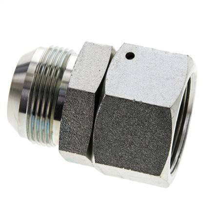 JIC Nippel UN 1-5/8''-12 Stecker x Buchse Stahl 140bar (1967.0psi)