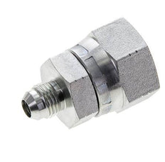 JIC Reduziernippel UNF 9/16''-18 Außengewinde x UN 1-1/16''-12 Innengewinde Stahl 210bar (2950.5psi)