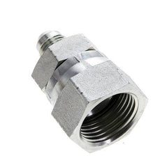 JIC Reduziernippel UNF 9/16''-18 Außengewinde x UN 1-1/16''-12 Innengewinde Stahl 210bar (2950.5psi)