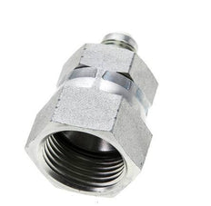 JIC Reduziernippel UNF 9/16''-18 Außengewinde x UN 1-1/16''-12 Innengewinde Stahl 210bar (2950.5psi)