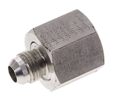 JIC Reducing Nipple UNF 9/16''-18 Male x UNF 7/8''-14 Female Stainless Steel 210bar (2950.5psi)