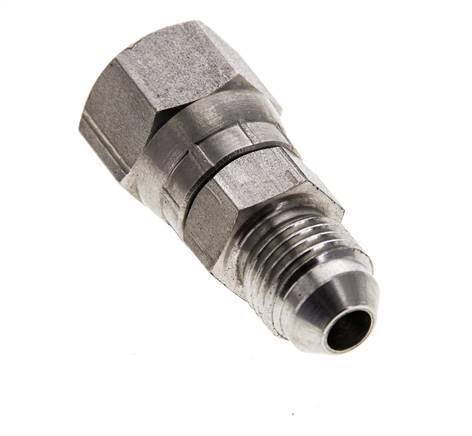 JIC Nippel UNF 1/2''-20 Außengewinde x Innengewinde Edelstahl 275bar (3863.75psi)