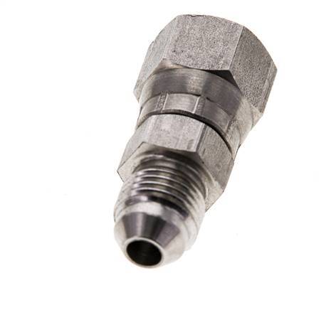JIC Nippel UNF 1/2''-20 Außengewinde x Innengewinde Edelstahl 275bar (3863.75psi)