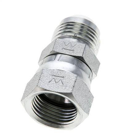 JIC Nippel UNF 7/8''-14 Außengewinde x Innengewinde Stahl 210bar (2950.5psi)