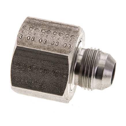 JIC Reduziernippel UNF 3/4''-16 Außengewinde x UN 1-1/16''-12 Innengewinde Edelstahl 210bar (2950.5psi)