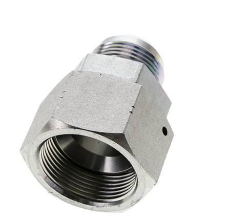 JIC Reduziernippel UN 1-5/16''-12 Außengewinde x UN 1-5/8''-12 Innengewinde Stahl 140bar (1967.0psi)