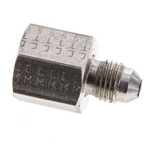 JIC Reduziernippel UNF 7/16''-20 Außengewinde x UNF 9/16''-18 Innengewinde Edelstahl 275bar (3863.75psi)