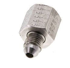 JIC Reduziernippel UNF 7/16''-20 Außengewinde x UNF 9/16''-18 Innengewinde Edelstahl 275bar (3863.75psi)