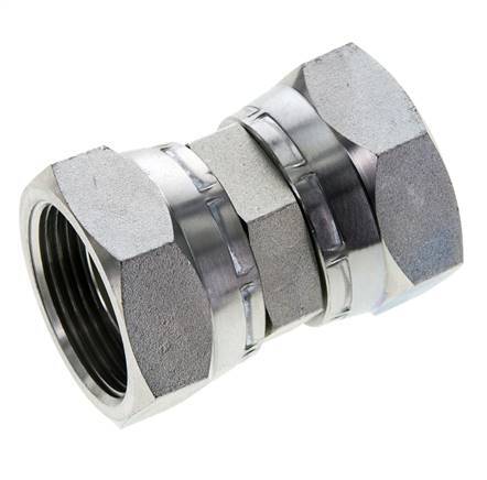 Reduzierstück gerade G1 1/4'' Innengewinde Hochdruck Stahl 60° Konus 150bar (2107.5psi) Hydraulisch