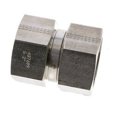 Reducing Straight Connector G2'' Female High Pressure Stainless Steel 60° Cone 75bar (1053.75psi) Hydraulic