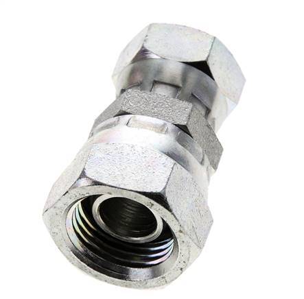 Reduzierstück gerade G3/8'' x G1/2'' Innengewinde Hochdruck Stahl 60° Konus 300bar (4215.0psi) Hydraulisch
