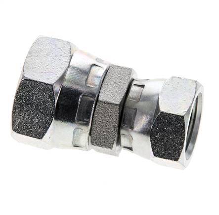 Reduzierstück gerade G3/8'' x G1/2'' Innengewinde Hochdruck Stahl 60° Konus 300bar (4215.0psi) Hydraulisch