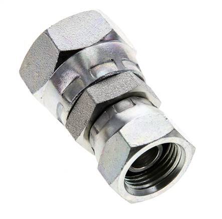Reduzierstück gerade G3/8'' x G1/2'' Innengewinde Hochdruck Stahl 60° Konus 300bar (4215.0psi) Hydraulisch