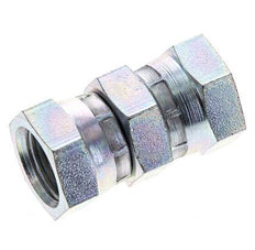 Reducing Straight Connector G3/8'' Female High Pressure Steel 60° Cone 425bar (5971.25psi) Hydraulic