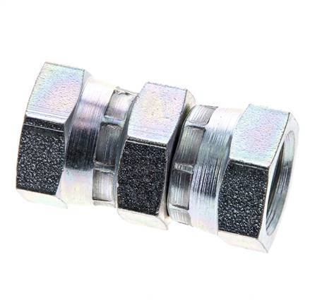 Reduzierstück gerade G3/8'' Innengewinde Hochdruck Stahl 60° Konus 425bar (5971.25psi) Hydraulisch