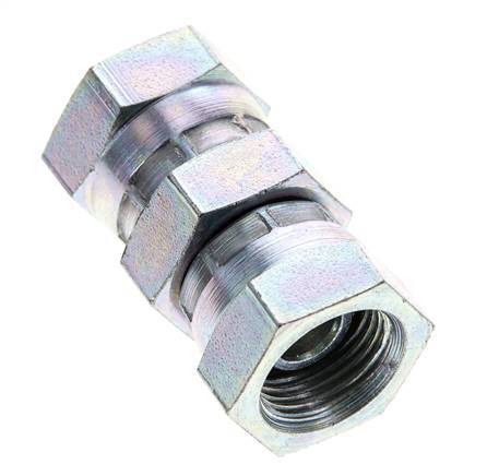 Reduzierstück gerade G3/8'' Innengewinde Hochdruck Stahl 60° Konus 425bar (5971.25psi) Hydraulisch