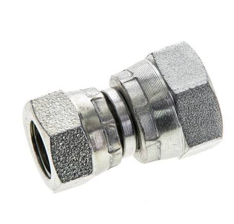 Reduzierstück gerade G1/4'' x G3/8'' Innengewinde Hochdruck Stahl 60° Konus 425bar (5971.25psi) Hydraulisch