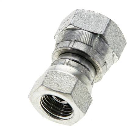 Reduzierstück gerade G1/4'' x G3/8'' Innengewinde Hochdruck Stahl 60° Konus 425bar (5971.25psi) Hydraulisch