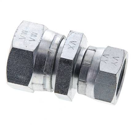 Reduzierstück gerade G1/2'' x G3/4'' Innengewinde Hochdruck Stahl 60° Konus 175bar (2458.75psi) Hydraulisch