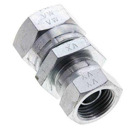 Reduzierstück gerade G1/2'' x G3/4'' Innengewinde Hochdruck Stahl 60° Konus 175bar (2458.75psi) Hydraulisch