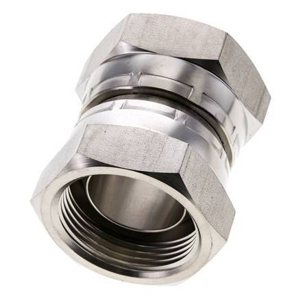 Reduzierstück gerade G1 1/4'' Innengewinde Hochdruck Edelstahl 60° Konus 150bar (2107.5psi) Hydraulisch