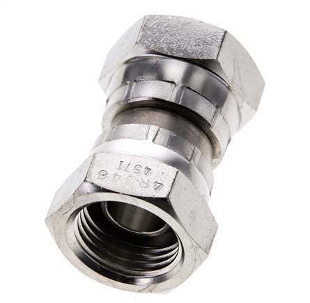 Reduzierstück gerade G1/2'' Innengewinde Hochdruck Edelstahl 60° Konus 300bar (4215.0psi) Hydraulisch