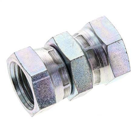 Reduzierstück gerade G1/2'' Innengewinde Hochdruck Stahl 60° Konus 300bar (4215.0psi) Hydraulisch