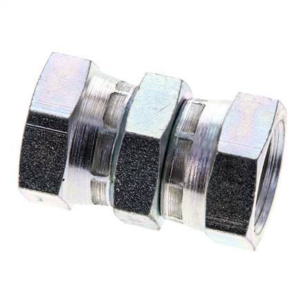 Reduzierstück gerade G1/2'' Innengewinde Hochdruck Stahl 60° Konus 300bar (4215.0psi) Hydraulisch