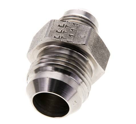 JIC Reducing Double Nipple UNF 3/4''-16 x UN 1-1/16''-12 Stainless Steel 210bar (2950.5psi)