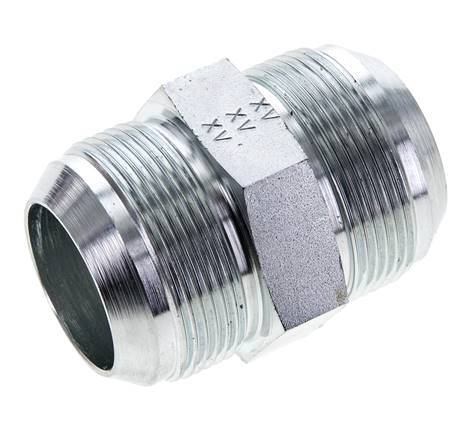JIC-Doppelnippel UN 1-7/8''-12 Stahl 100bar (1405.0psi)