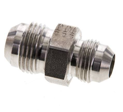 JIC Reducing Double Nipple UNF 3/4''-16 x UNF 7/8''-14 Stainless Steel 210bar (2950.5psi)