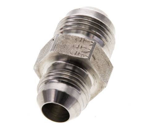 JIC Reduzier-Doppelnippel UNF 3/4''-16 x UNF 7/8''-14 Edelstahl 210bar (2950.5psi)