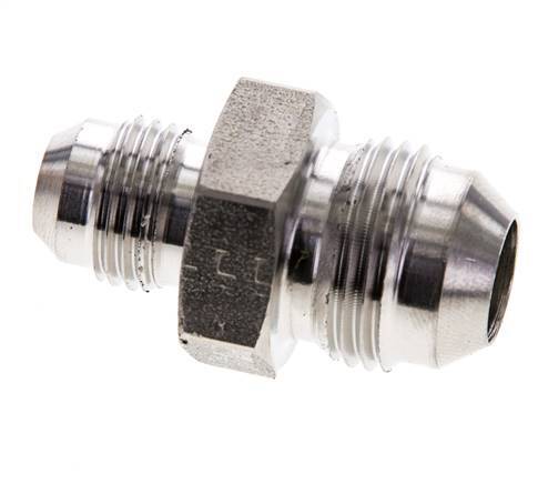 JIC Reduzier-Doppelnippel UNF 9/16''-18 x UNF 3/4''-16 Edelstahl 275bar (3863.75psi)