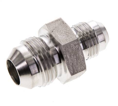 JIC Reduzier-Doppelnippel UNF 9/16''-18 x UNF 3/4''-16 Edelstahl 275bar (3863.75psi)