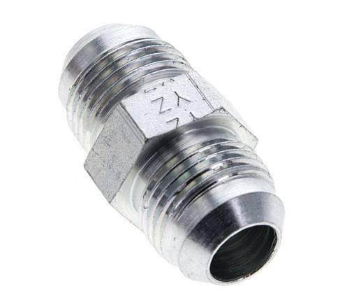 JIC Double Nipple UNF 7/8''-14 Steel 210bar (2950.5psi) [2 Pieces]