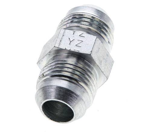 JIC Double Nipple UNF 7/8''-14 Steel 210bar (2950.5psi) [2 Pieces]