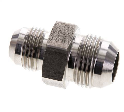 JIC Reduzier-Doppelnippel UNF 7/8''-14 x UN 1-1/16''-12 Edelstahl 210bar (2950.5psi)
