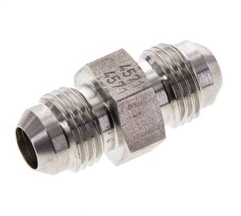 JIC Doppelnippel UNF 9/16''-18 Edelstahl 275bar (3863.75psi)