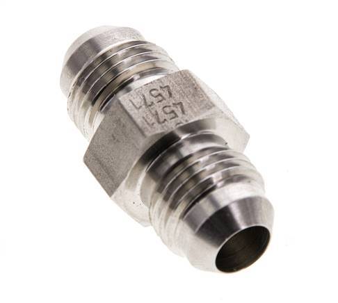 JIC Doppelnippel UNF 9/16''-18 Edelstahl 275bar (3863.75psi)