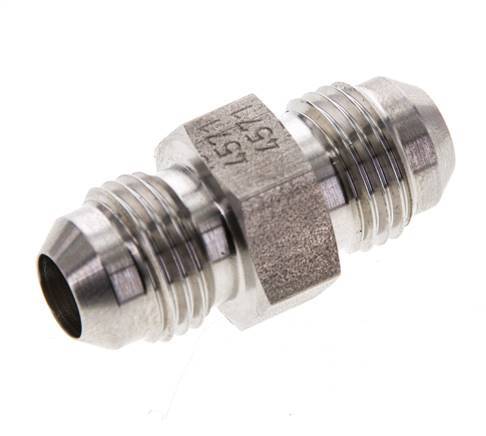 JIC Doppelnippel UNF 9/16''-18 Edelstahl 275bar (3863.75psi)