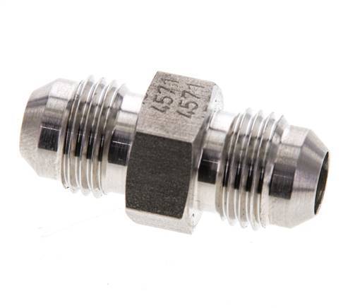 JIC Doppelnippel UNF 9/16''-18 Edelstahl 275bar (3863.75psi)