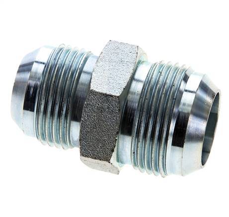 JIC Reducing Double Nipple UN 1-3/16''-12 x UN 1-5/16''-12 Steel 170bar (2388.5psi)