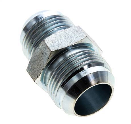 JIC Reducing Double Nipple UN 1-3/16''-12 x UN 1-5/16''-12 Steel 170bar (2388.5psi)