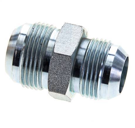 JIC Reduzier-Doppelnippel UN 1-3/16''-12 x UN 1-5/16''-12 Stahl 170bar (2388.5psi)