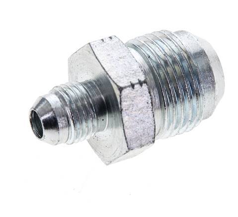 JIC Reducing Double Nipple UNF 1/2''-20 x UNF 7/8''-14 Steel 210bar (2950.5psi)
