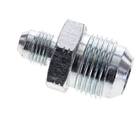 JIC Reduzier-Doppelnippel UNF 1/2''-20 x UNF 7/8''-14 Stahl 210bar (2950.5psi)
