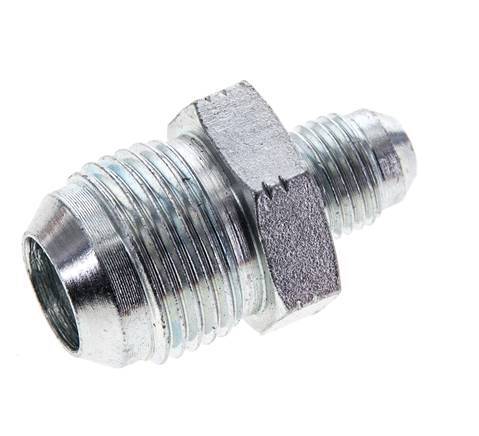 JIC Reduzier-Doppelnippel UNF 1/2''-20 x UNF 7/8''-14 Stahl 210bar (2950.5psi)