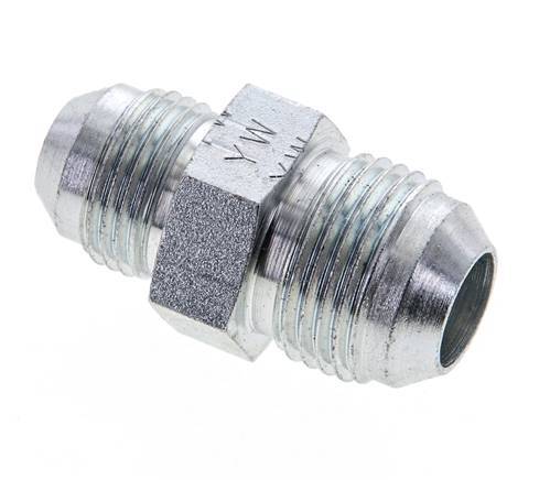 JIC Reducing Double Nipple UNF 3/4''-16 x UNF 7/8''-14 Steel 210bar (2950.5psi) [2 Pieces]